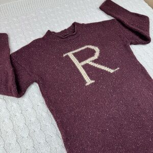SOLD Harry Potter knit wool silk sweater men’s size M brown crew neck made